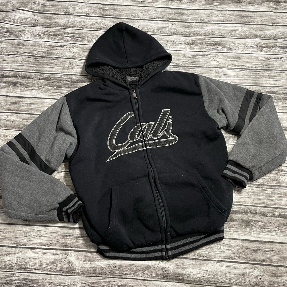 youth size 16 Deluxe Original “Cali” varsity style jacket used bit good conditio